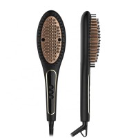 Ionic hair straightening machine permanent hair straightening with LCD display ceramic heating brush straightener